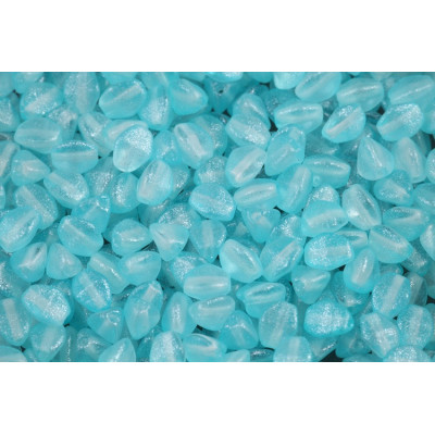 Turquoise Pinch Beads 5x5mm 00030-542001 | Rutkovsky Glass