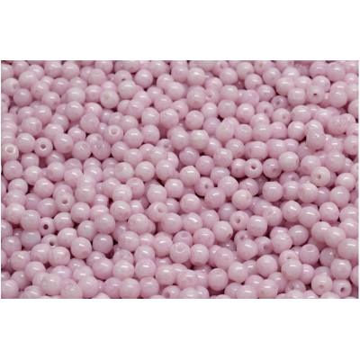 Czech Round Beads 3mm Pink Marble 02010-34306 | Rutkovsky Glass