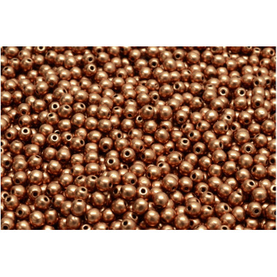 Czech Round Beads 3mm Copper 01780 | Rutkovsky Glass Beads