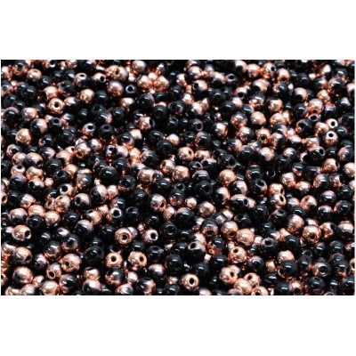 3mm Round Beads Black Copper Mix 23980-27101 | Rutkovsky