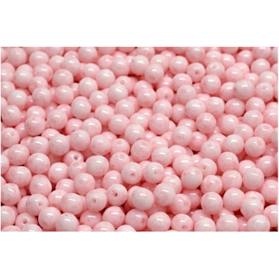Perles de verre tchèques Round Beads 4mm Rose | Rutkovsky