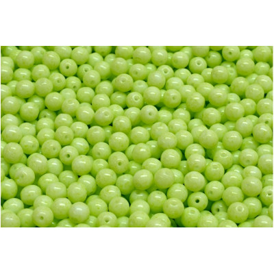 Czech Glass Round Beads 4mm Lime Green 02010/34310 | 60 pcs