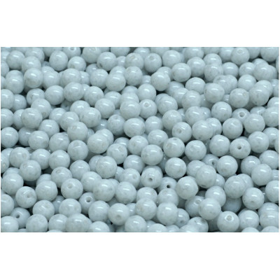 Round Beads 4mm Grey Marble 02010/34311 | Czech Glass Beads