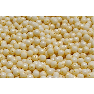 Round Beads Beige 4mm 48114 Czech Glass Rutkovsky | 60pcs