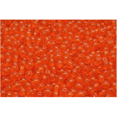 Czech Glass Round Beads 4mm Orange 90030 | Rutkovsky