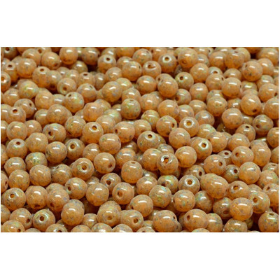 Round Beads 4mm Sand Picasso 00030-86800-33302 | Rutkovsky Glass