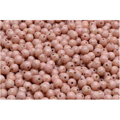 Pink Picasso Round Beads 4mm 02010-86800-33304 | Rutkovsky