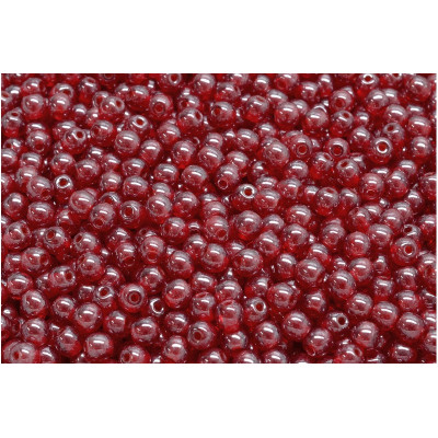 Czech Glass Round Beads 4mm Dark Red 90080 | Rutkovsky