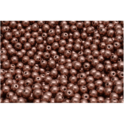 4mm Round Beads Bronz Metallic 00030-01780 | Czech Glass