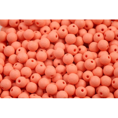 4mm Round Beads Peach Color Fix 02010/20218 | Rutkovsky Czech Glass
