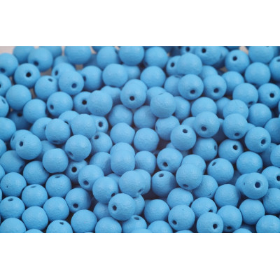 Round Beads 4mm Chalk Blue 02010/20204 Rutkovsky Czech Glass