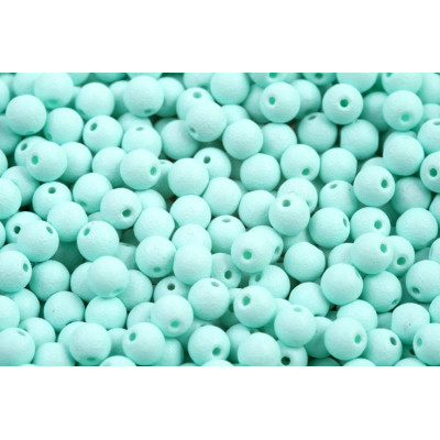 Round Beads 4mm Turquoise Color Fix 02010/22007 | Rutkovsky