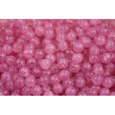 Czech Glass Round Beads 4mm Fuchsia 02010 | Rutkovsky Glass