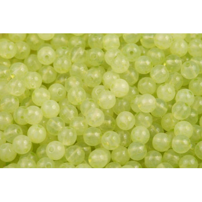 Czech Glass Round Beads 4mm Lime Luster 02010/34310 | Rutkovsky