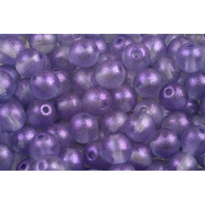 Round Beads 4mm Lilac Candy Color 00030/12610 | Rutkovsky