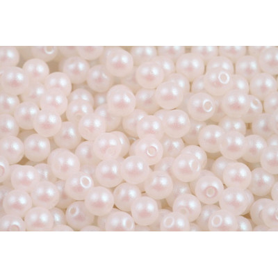 4mm Round Beads Soft Pastels Pink 02010/27402 | Rutkovsky Glass