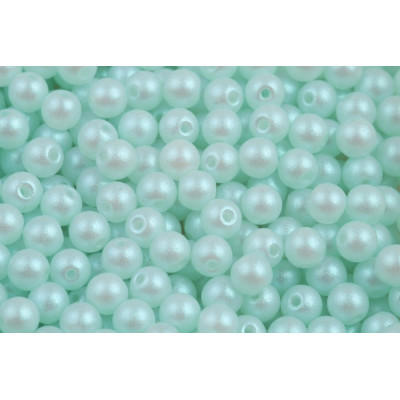 Aqua Round Beads 4mm Soft Pastels 02010/27465 | Rutkovsky Czech Glass