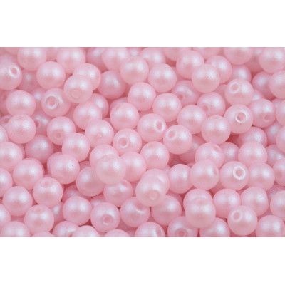 Pink Soft Pastels Round Beads 4mm 02010/27475 | Rutkovsky Czech Glass