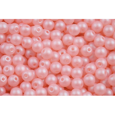 Round Beads 4mm Soft Pastels Pink 02010/27488 | Czech Glass