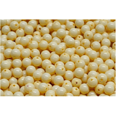 5mm Beige Round Beads 02010-48114 | Czech Glass by Rutkovsky