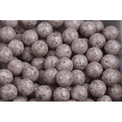 Round Beads 6mm Picasso Beige 02010/34312 | Rutkovsky Czech Glass