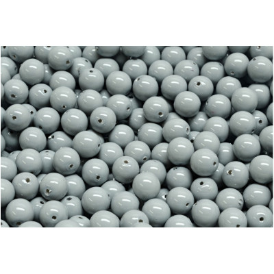 Czech Glass Round Beads Grey 02010-48455 6mm | Rutkovsky