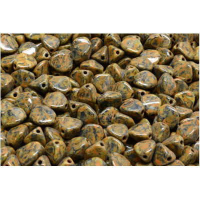 Czech Pinch Beads 7mm Picasso Earth Tone 23980-86800-33302