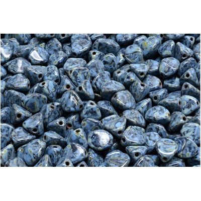 Blue Picasso Pinch Beads 7mm Rutkovsky 23980-86800-33308 | Glass