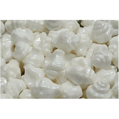 Murex Shell Beads 15x12mm White Pearl 02010-14400 | Rutkovsky Glass