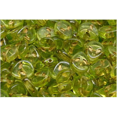 Alien Beads Lime Green Gold 00030-54302-34310 | Rutkovsky Glass