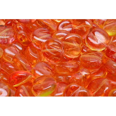 Apple Beads 11x12mm Orange 00030-48001 | Rutkovsky Czech Glass