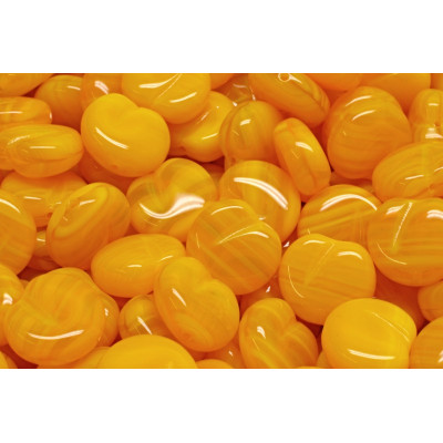 Apple Beads 11x12mm Orange 81240 | Rutkovsky Czech Glass