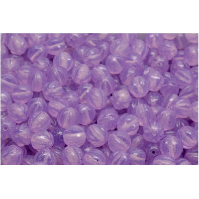Melon Beads 6x6mm Lilac Opal 00030-20009 | Czech Glass Beads
