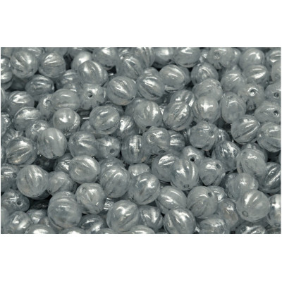 Melon Beads 6x6mm Silver Luster R-0201-54301 | Czech Glass Beads