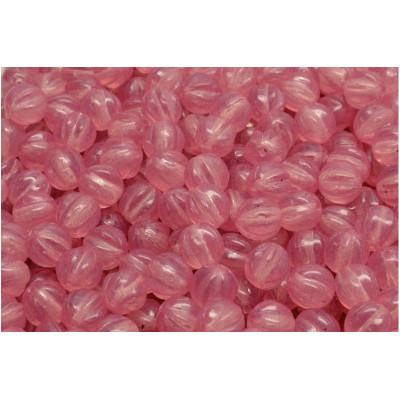 Pink Melon Beads 6x6mm Rutkovsky 00030-20008 | Czech Glass Beads
