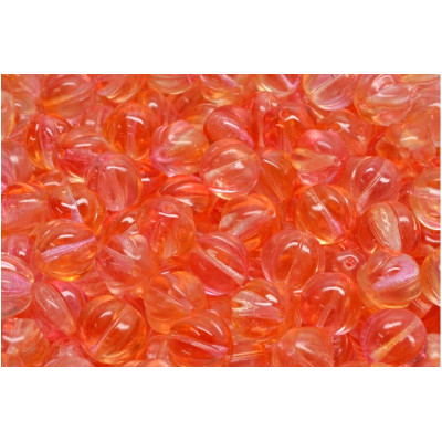 Melon Beads 8x8mm Orange Luster 00030-48016 | Czech Glass Beads