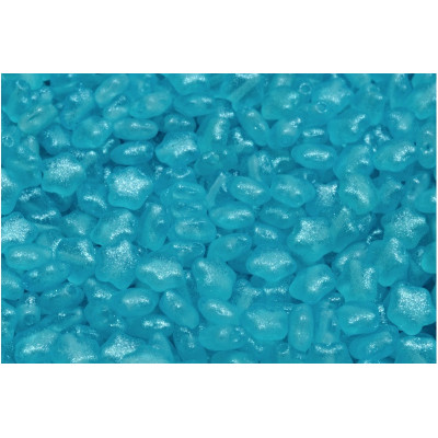 Flat Star Beads 6x6mm Light Blue 00030-542001 | Czech Glass Beads
