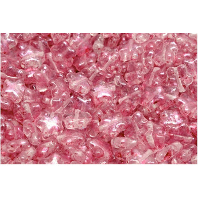 Pink Speckled Flat Star Beads 8x8mm 00030-94321 | Rutkovsky