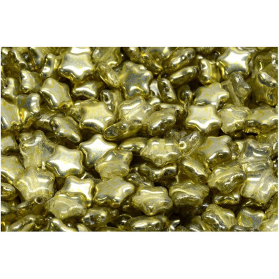 Flat Star Beads 8x8mm Gold Metallic 00030-27001-34302 | Rutkovsky
