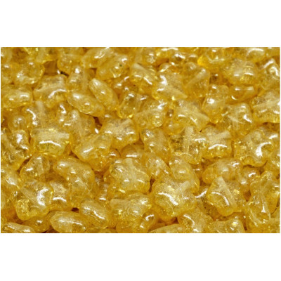 Flat Star Beads 8x8mm Yellow 00030-85500-34302 | Czech Glass