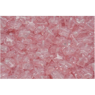 Flat Star Beads 8x8mm Pink Luster 34304 | Rutkovsky Czech Glass