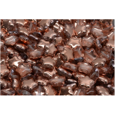 Flat Star Beads 8x8mm Rose Gold 00030-27101 | Rutkovsky Glass