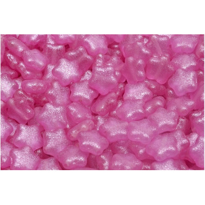 Flat Star Beads 8x8mm Pink 00030-542002 | Rutkovsky Czech Glass
