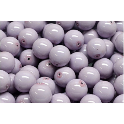 Lilac Opaque Round Beads 10mm 48224 | Czech Glass Rutkovsky