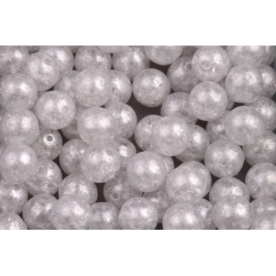 Round Beads 8mm Crystal Crackle 00030-34301-85501