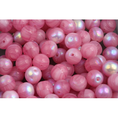 Round Beads jaspeadas rosa 8mm Rutkovsky 3895