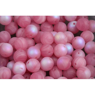 Pink Round Beads 8mm Rutkovsky Cristal Checo 3896