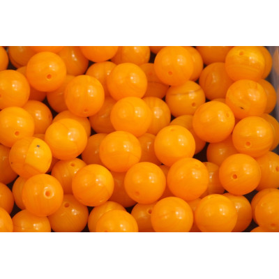 Round Beads 8mm Orange 81240 | Handmade Czech Glass Beads