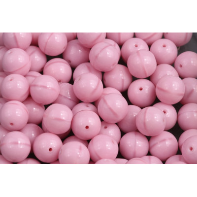 Czech Round Beads 8mm Opaque Pink 73010 | Rutkovsky Glass
