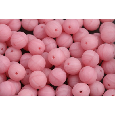Rose Pink Round Beads 8mm Rutkovsky 4403 | Czech Glass Beads